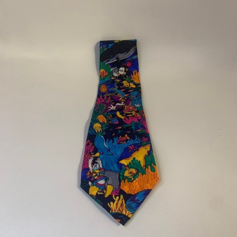 Silk Vintage Disneyland underwater tie
